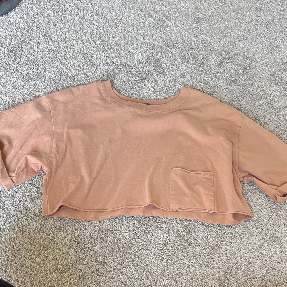 Stylish Tan Cropped Top